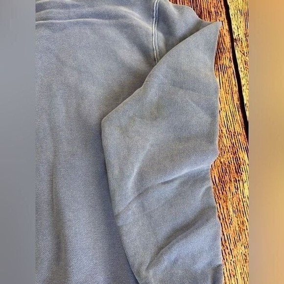 Vintage Champion Reverse Weave Hoodie Women's  XS Blue Sweatshirt Logo C Sweater - Picture 8 of 12